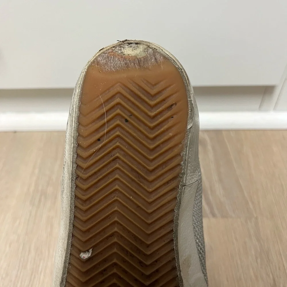Golden Goose White Black Star Low-Top Sneakers